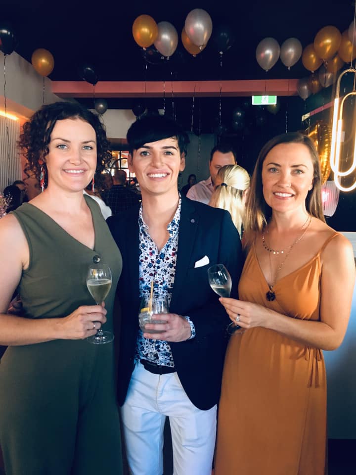 Out celebrating with friends